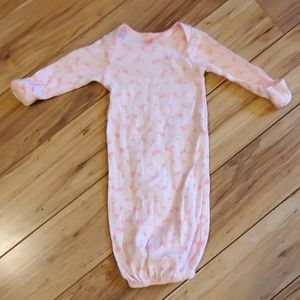 Baby girl sleeper gown